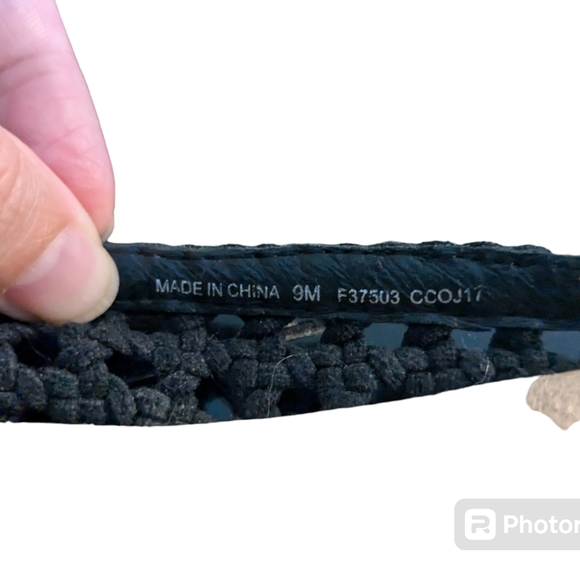 Born Cameo 2 Black Woven Loafer Slide in shoes. Women's Size 9 - Picture 5 of 14